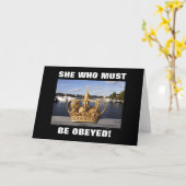 SIE, DIE SICH BEWÄLTIGEN MUSS! KARTE (Gelbe Blume)