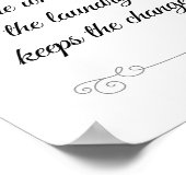 Sie, die Wäsche Behalte die Veränderung lustigen Z Poster (Ecke)