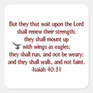 Sie diese Wartezeit nach dem Lord Quadratischer Aufkleber