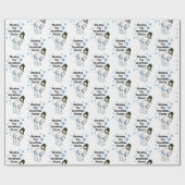 Sie durchbrennend, küsst Schneeflocke Packpapier (Flach)