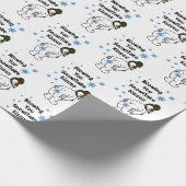 Sie durchbrennend, küsst Schneeflocke Packpapier (Ecke)