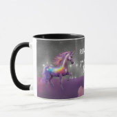Sie dürfen Erholung Regenbogen Glitzer Unicorn Tasse (Links)