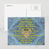Sie dürfen nicht ängstlich sein (Rose) - Postkarte (Vorne/Hinten)