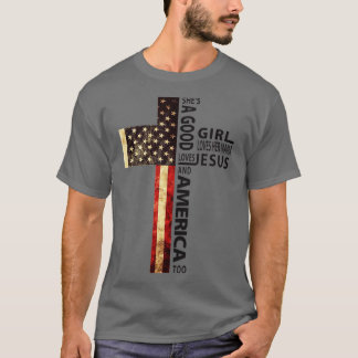 Sie ein gutes Mädchen Lieben ihre Mama Lieben Jesu T-Shirt