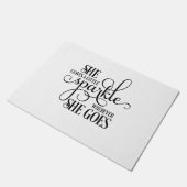 Sie  ein wenig funkelnd  fußmatte (Schrägansicht)