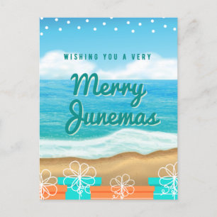 Sie eine frohe Junemas-Postkarte wünschen Postkarte