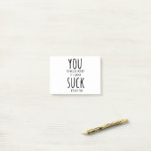 Sie entkommen, verlassend post-it klebezettel (Auf Schreibtisch)