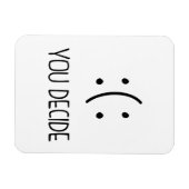 Sie entscheiden Lächeln/Froschmagnet Magnet (Horizontal)