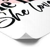 Sie entwarf das Leben, das sie liebte Inspiration Poster (Ecke)