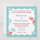 Sie ergänzen mich jigsaw puzzle Hochzeit Einladung (Rückseite)