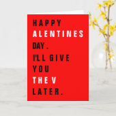 Sie erhalten die "V" später Red Valentine Day Card Karte (Gelbe Blume)
