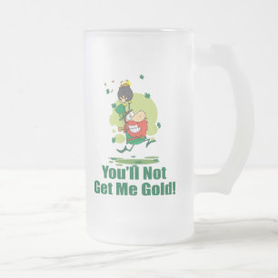 Sie erhalten mir Gold nicht Mattglas Bierglas