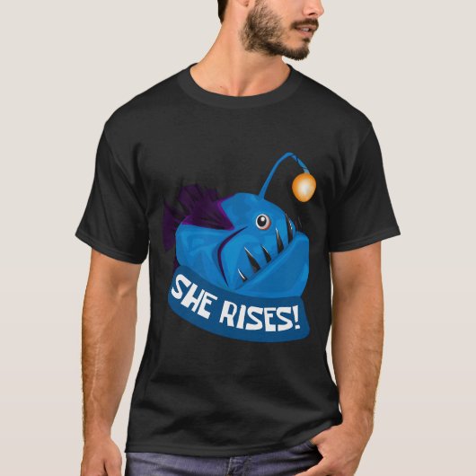 Sie erhebt sich Anglerfisch T-Shirt (Vorderseite)