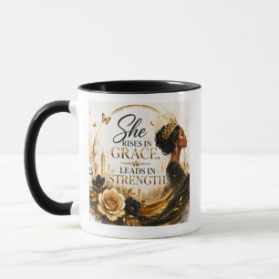 Sie erhebt sich in Gnade, führt in Stärke Tasse