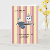 Sie erhellen herauf meinen Schirm - Geburtstag Karte (Gelbe Blume)