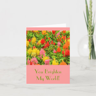 "SIE ERHELLEN MEINE WELT" /ANNIVERSARY KARTE