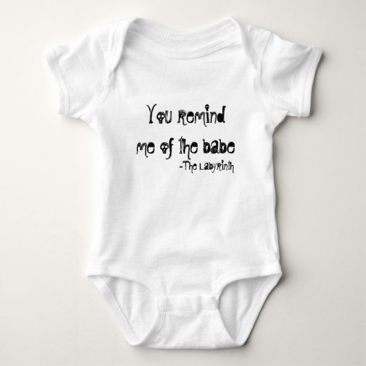 Sie erinnern mich an das Baby Strampler (Vorderseite)