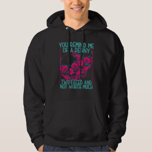 Sie erinnern mich an einen Penny, zwei Gesichter u Hoodie