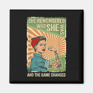 Sie erinnerte sich, wer sie war, und das Spiel ver Magnet