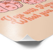 Sie ernten, was Sie Pflanze Erntedank Fotodruck (Ecke)