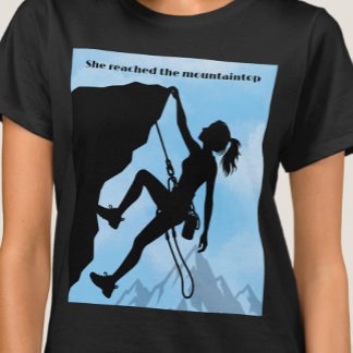 Sie erreichte den Gipfel des Berges Persönliche Le T-Shirt