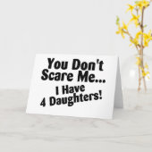 Sie erschrecken mich nicht, den ich vier Töchter Karte (Gelbe Blume)
