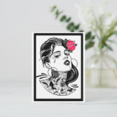 SIE ERWARTET DIE TRÄUME POSTKARTE (Stehend Vorderseite)