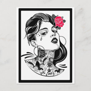 SIE ERWARTET DIE TRÄUME POSTKARTE