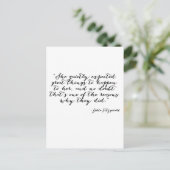 Sie erwartete ruhig Großes Postkarte (Stehend Vorderseite)