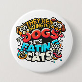 Sie essen das Button von Hunden und Katzen (Vorderseite)