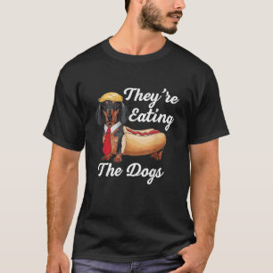 Sie essen das Dachshund-Hotdog-Wiener des Hundes T-Shirt