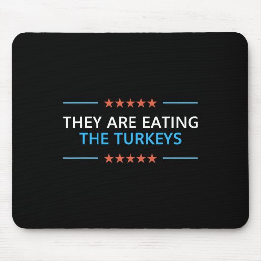 Sie essen den Truthahn-Erntedank Trump 202 Mousepad (Vorne)