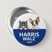 Sie essen die Haustiere - wählen Harris Walz Button (Vorne & Hinten)
