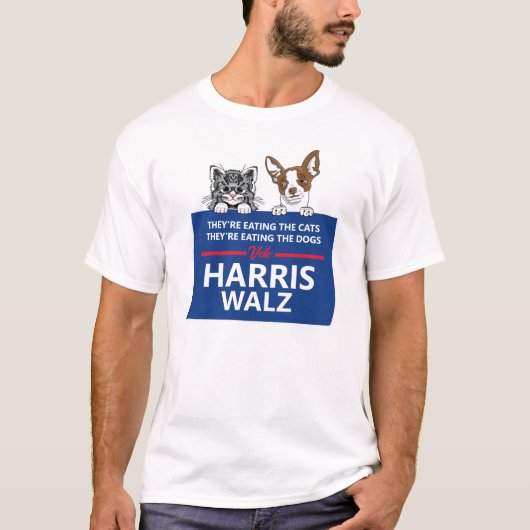 Sie essen die Haustiere - wählen Harris Walz T-Shirt (Vorderseite)