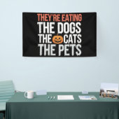Sie essen die Hunde, die Katzen die Haustiere Hall Banner (Messeveranstaltung)