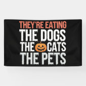 Sie essen die Hunde, die Katzen die Haustiere Hall Banner (Horizontal)