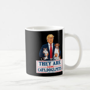 Sie essen die Hunde, die Katzen, die Haustiere Kaffeetasse