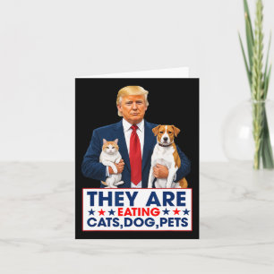 Sie essen die Hunde, die Katzen, die Haustiere. Karte