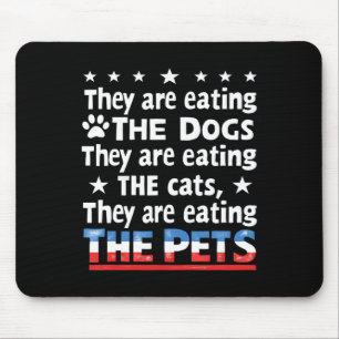 Sie essen die Hunde die Katzen die Haustiere Lusti Mousepad