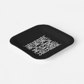 Sie essen die Hunde, die Katzen die Haustiere Trum Pappteller (Gewinkelt)