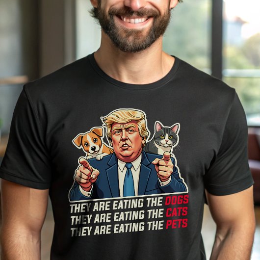 Sie essen die Hunde, die Katzen essen Trump-Debatt T-Shirt