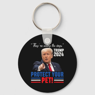Sie essen die Hunde, die Trump 2024 Debate schütze Schlüsselanhänger
