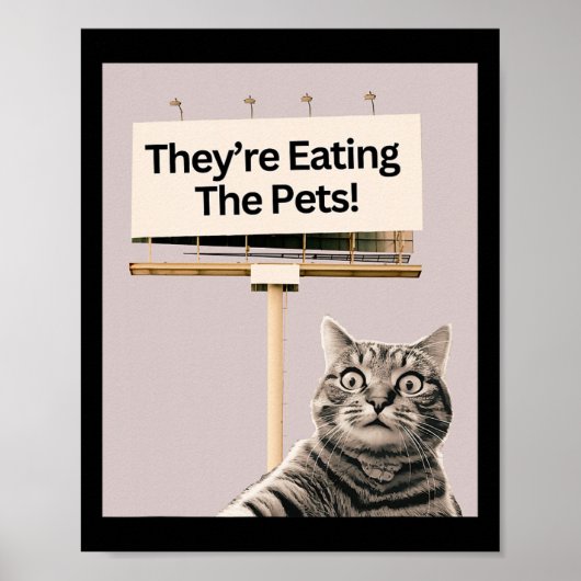 Sie essen die Hunde, die wir nicht essen Poster (Vorne)