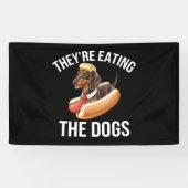 Sie essen die Hunde Donald Trump Debate 2024 Banner (Horizontal)