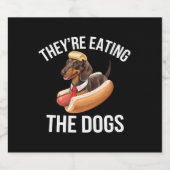 Sie essen die Hunde Donald Trump Debate 2024 Bierflaschenetikett (Einzelnes Label)