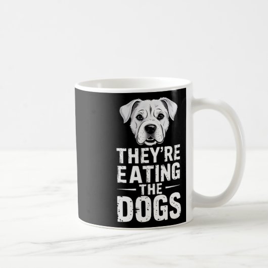 Sie essen die Hunde Funny Trump Debate Electio Kaffeetasse (Rechts)