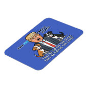 Sie essen die Hunde Funny Trump Kamala 2024 Magnet (Linke Seite)