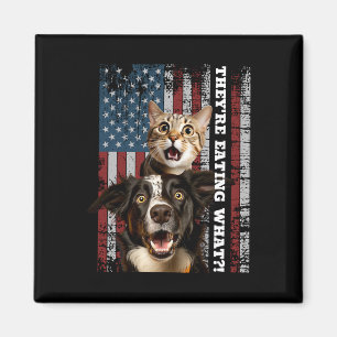 Sie essen die Hunde Katzen Haustiere Rette unsere Magnet