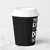 Sie essen die Hunde lustige Debatte Trump Zitat Pappbecher (Rechts)