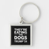 Sie essen die Hunde lustige Debatte Trump Zitat Schlüsselanhänger (Vorne)